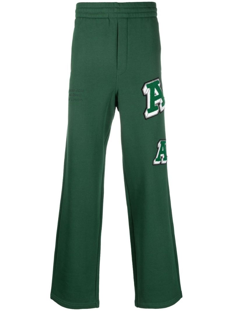 Green Illusion Logo Organic Cotton Track Pants