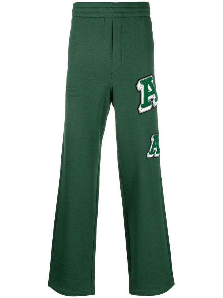 Green Illusion Logo Organic Cotton Track Pants