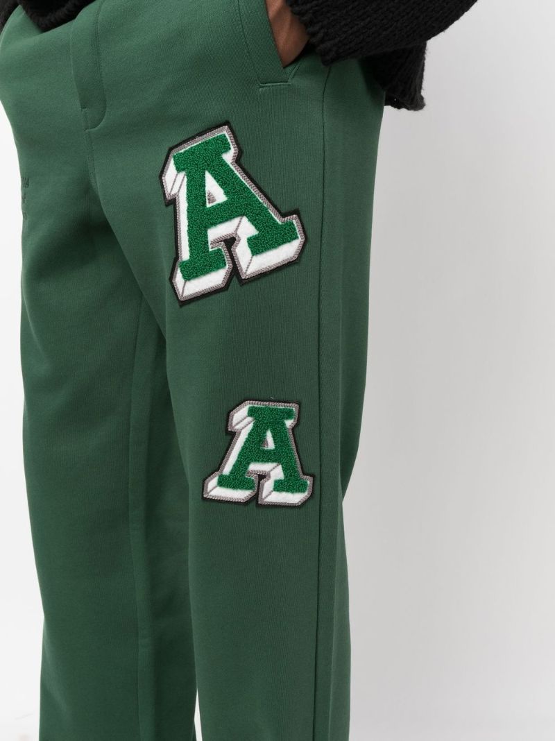 Green Illusion Logo Organic Cotton Track Pants