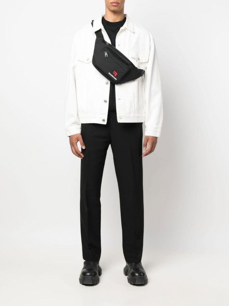 Black Explorer Medium Belt Bag