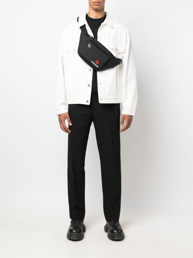 Black Explorer Medium Belt Bag