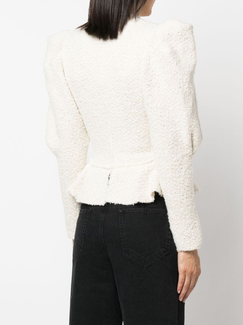 Neutral Giamili Puff Sleeve Sweater
