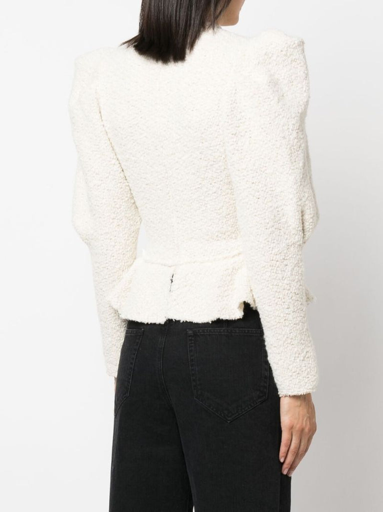 Neutral Giamili Puff Sleeve Sweater