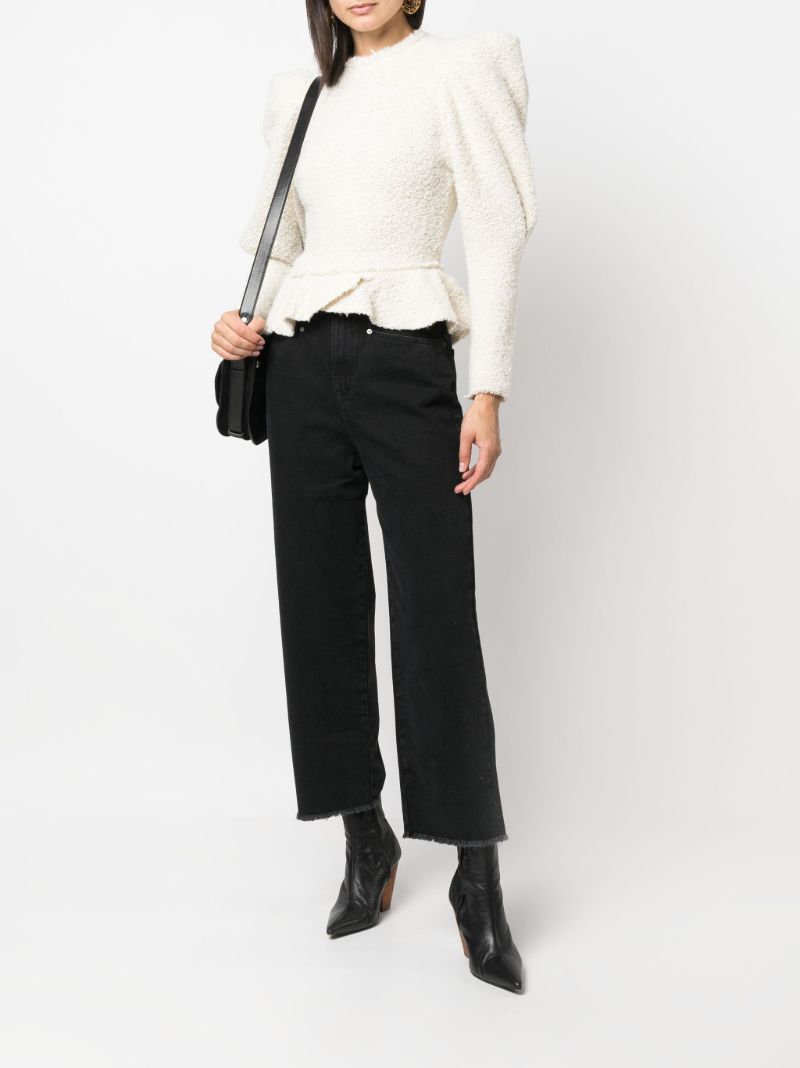 Neutral Giamili Puff Sleeve Sweater