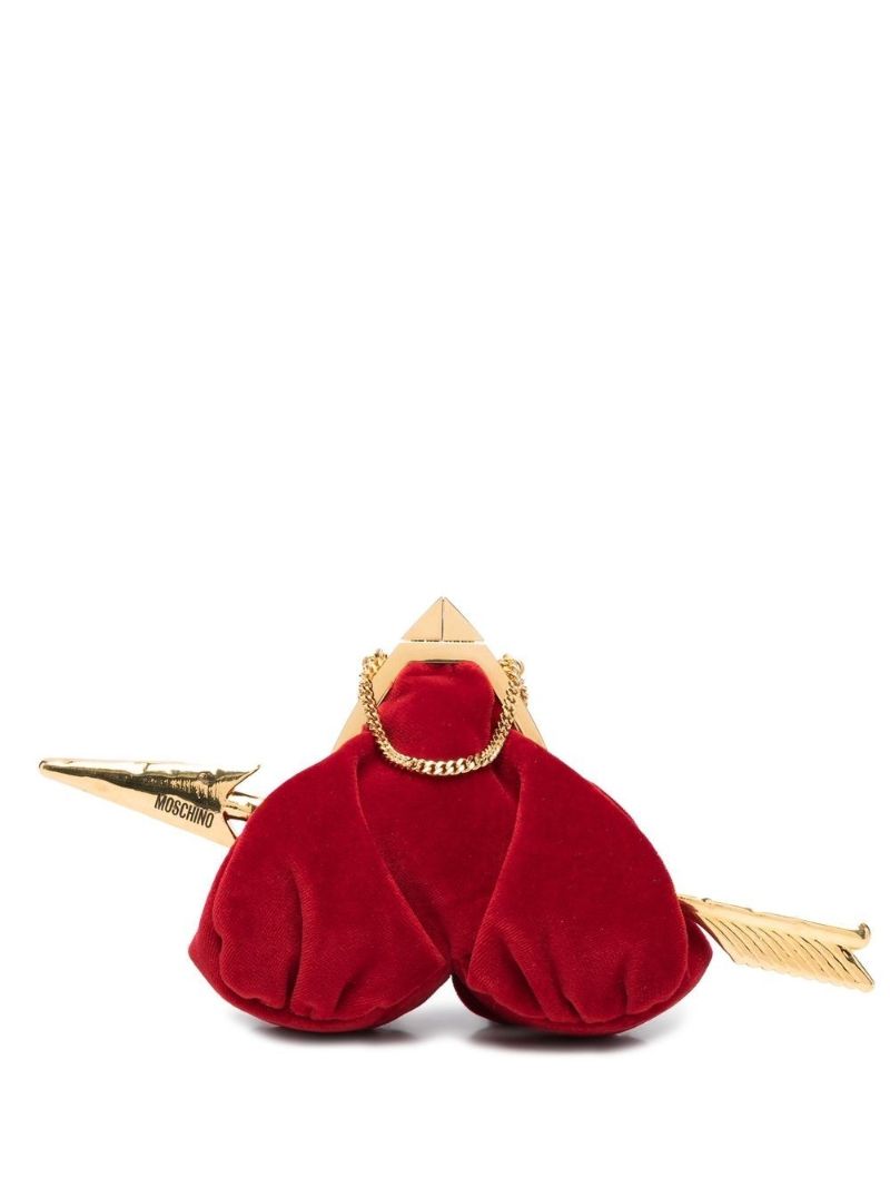 Red Cupid Heart Mini Clutch Bag