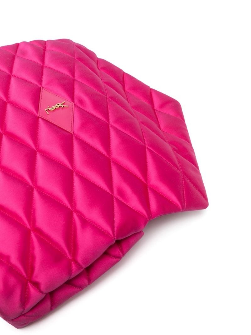 Pink Sade Quilted Clutch Bag