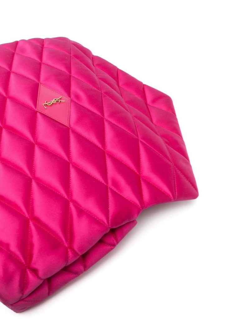 Pink Sade Quilted Clutch Bag