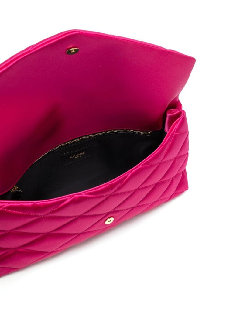 Pink Sade Quilted Clutch Bag