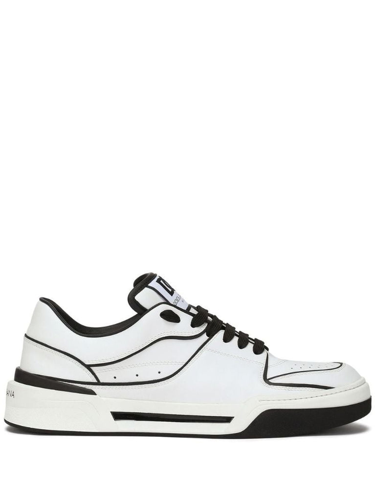 White New Roma Leather Sneakers