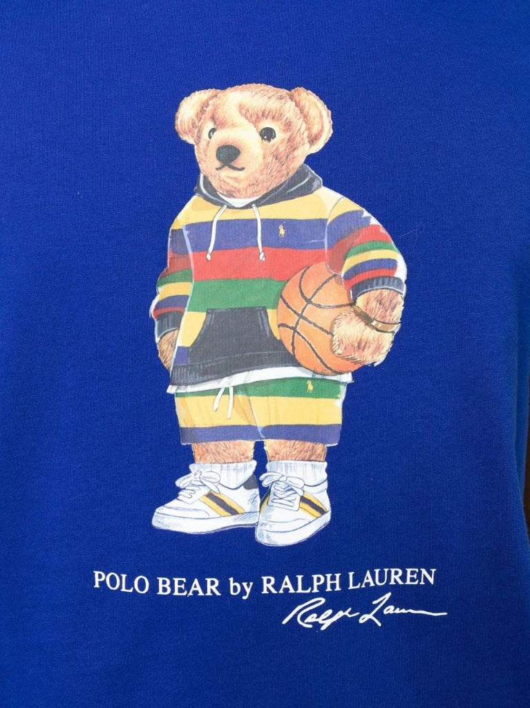 Blue Polo Bear Cotton T-shirt