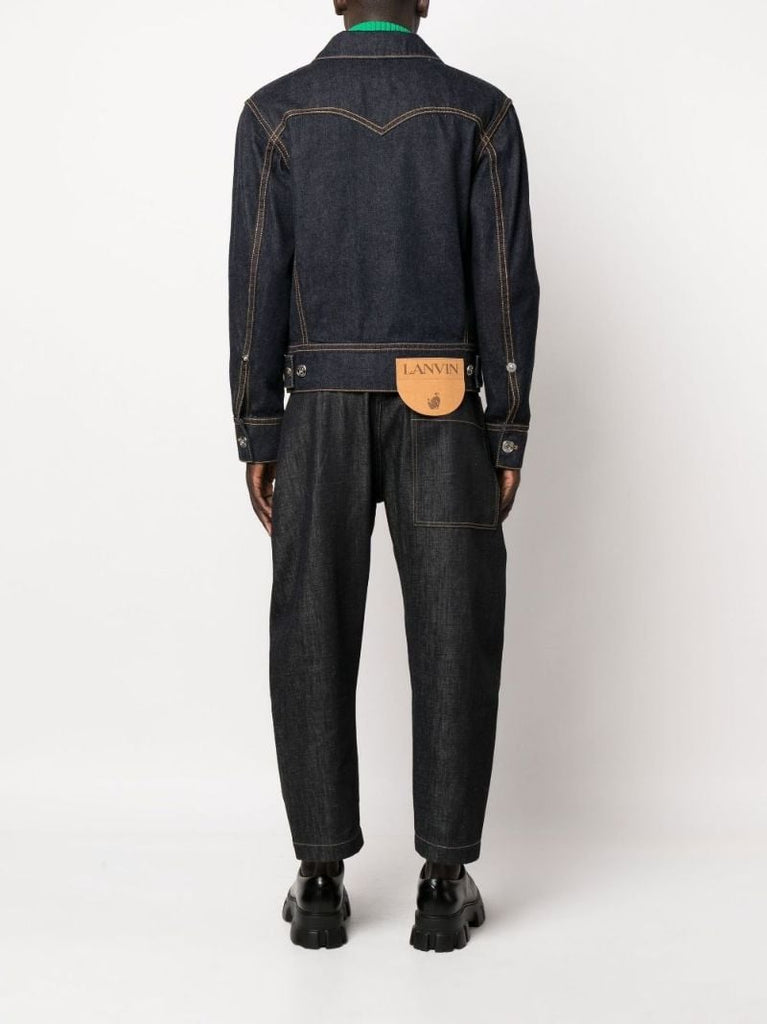 Blue Logo Patch Denim Jacket