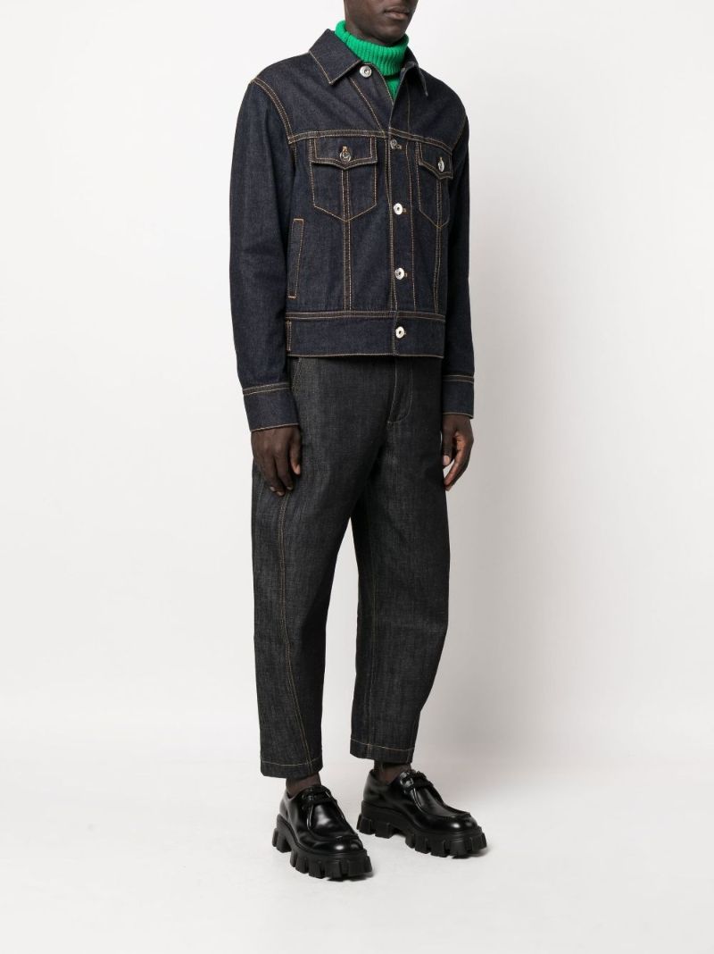 Blue Logo Patch Denim Jacket