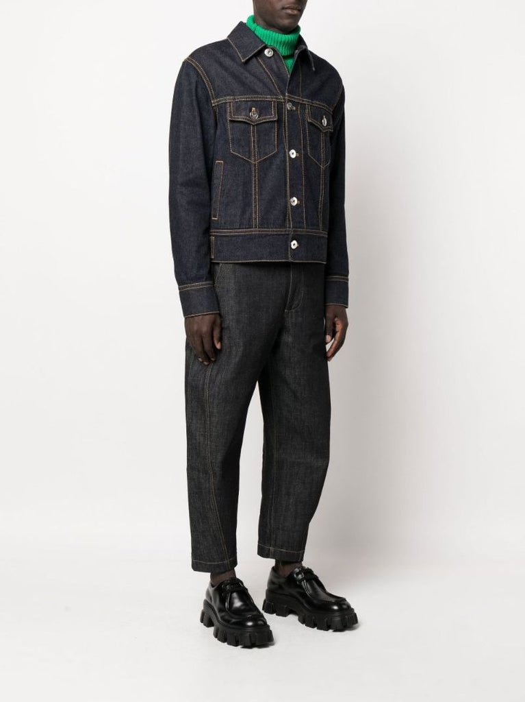 Blue Logo Patch Denim Jacket
