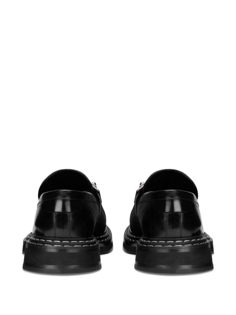 Black Bernini Leather Loafers