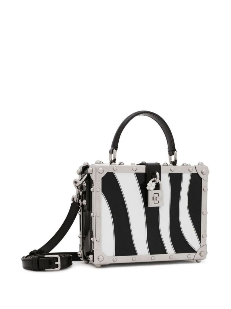 Black Dolce Box Zebra Print Mini Bag