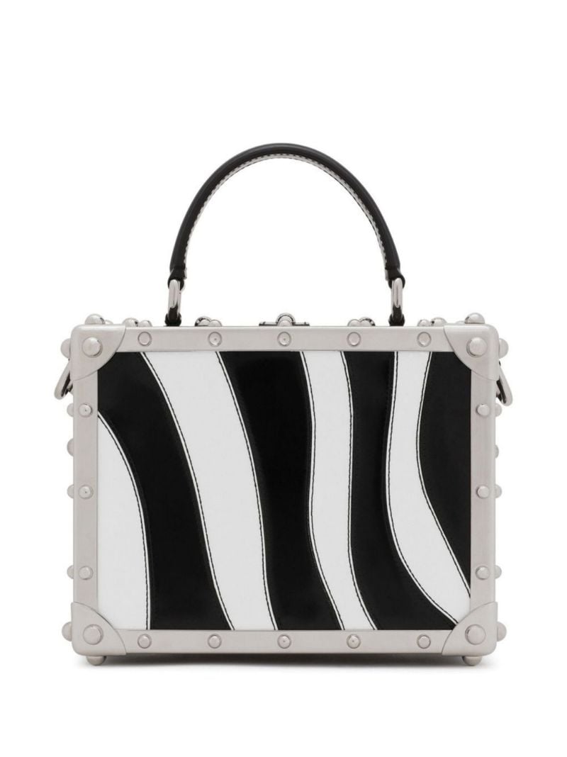 Black Dolce Box Zebra Print Mini Bag