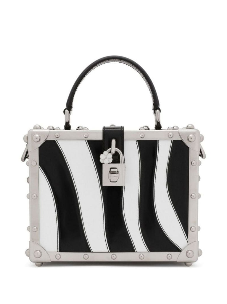 Black Dolce Box Zebra Print Mini Bag