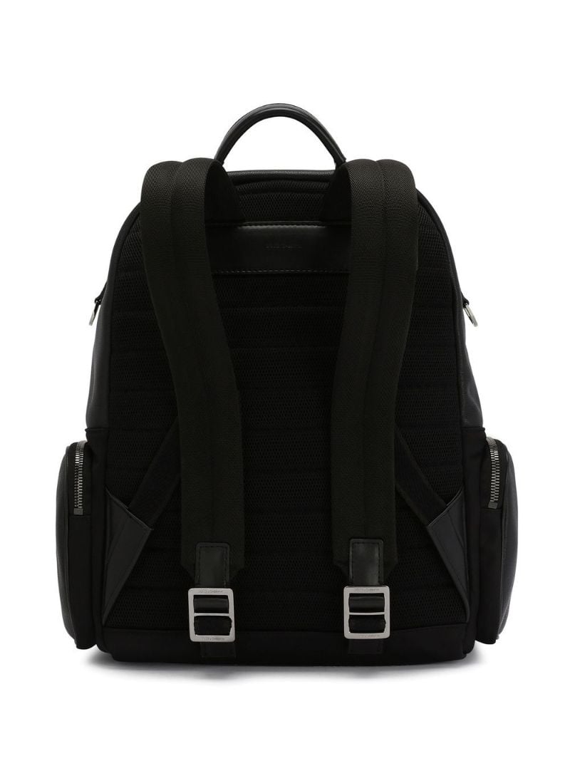 Black Logo Plaque Backpack