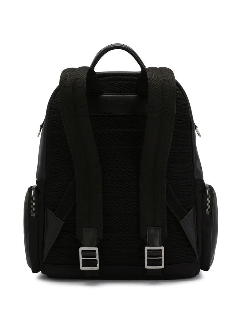Black Logo Plaque Backpack