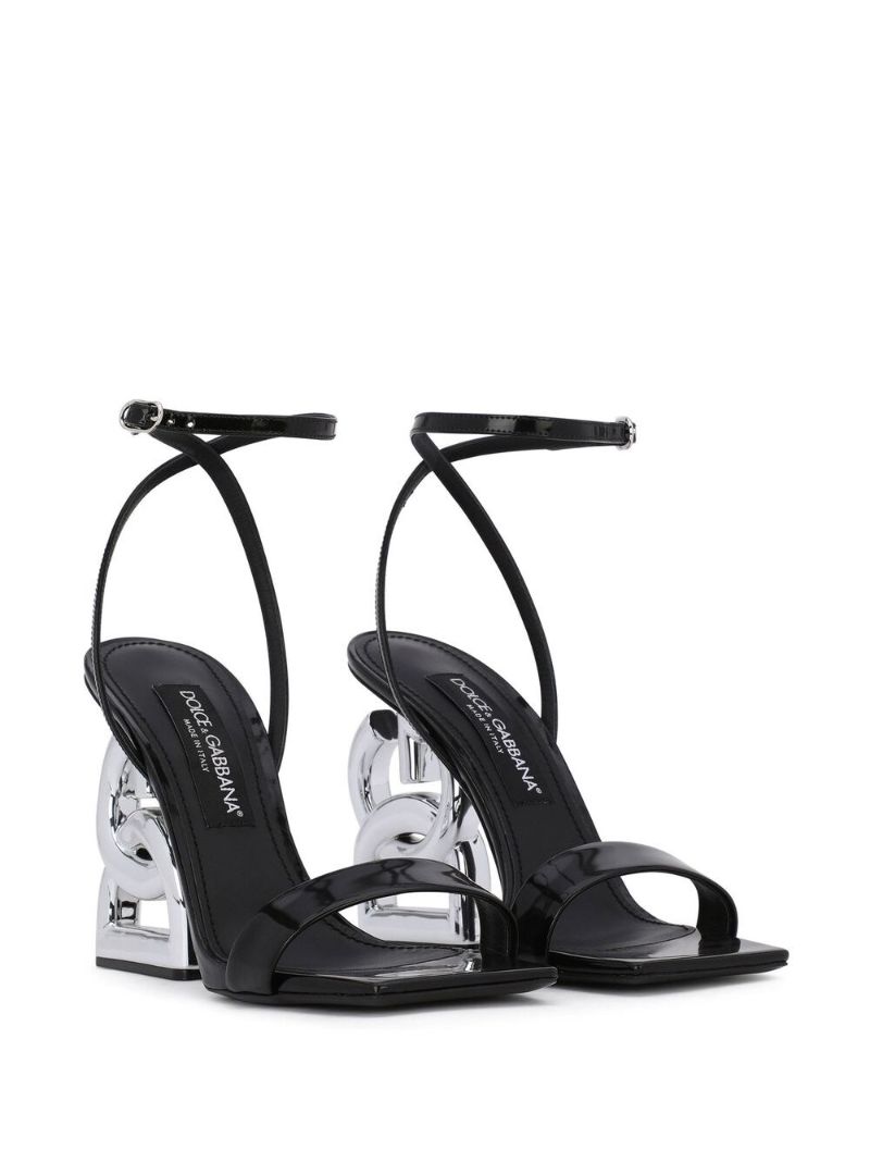 Black Open Toe Sandals