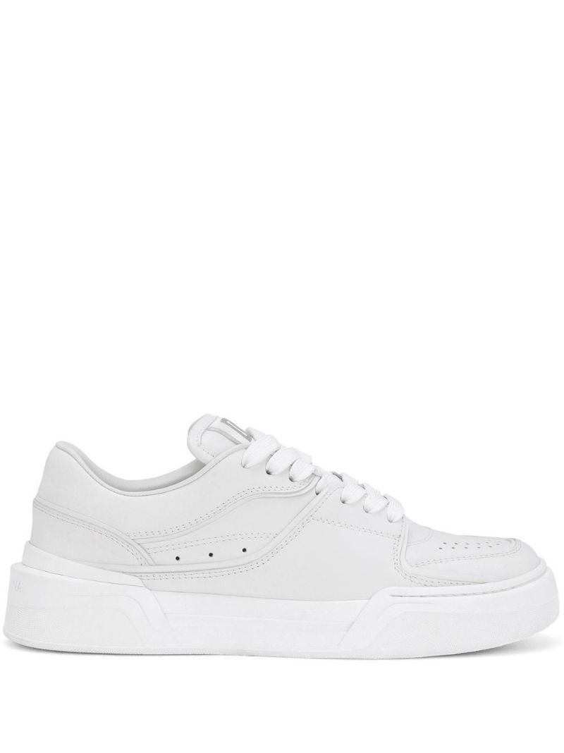 White New Roma Leather Sneakers