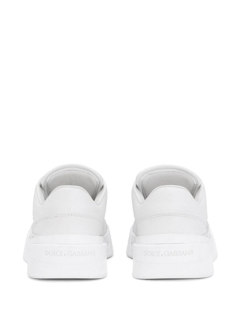 White New Roma Leather Sneakers