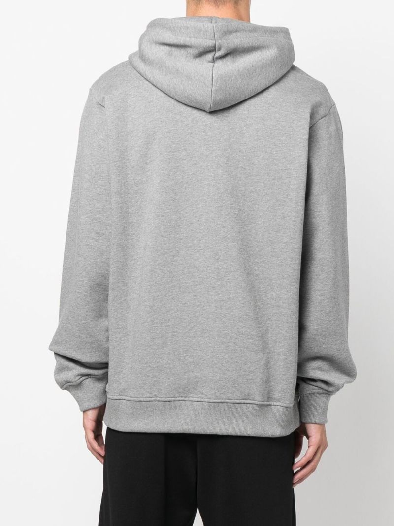 Grey Tiger Embroidered Hoodie