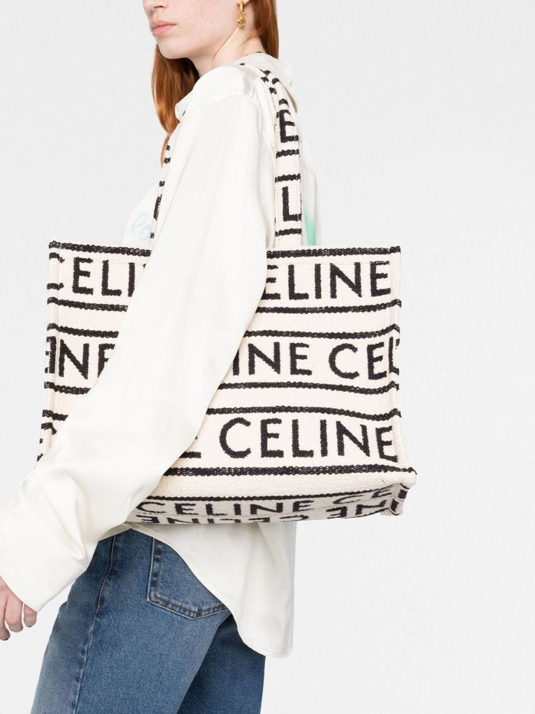 White Cabas Large Tote Bag