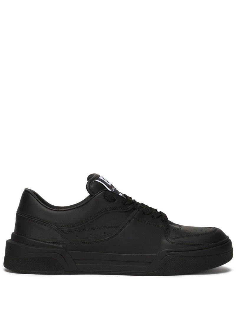 Black Roma Leather Sneakers