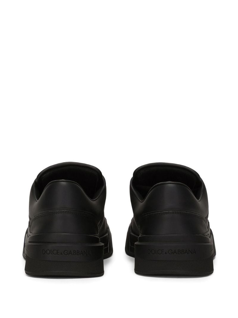 Black Roma Leather Sneakers