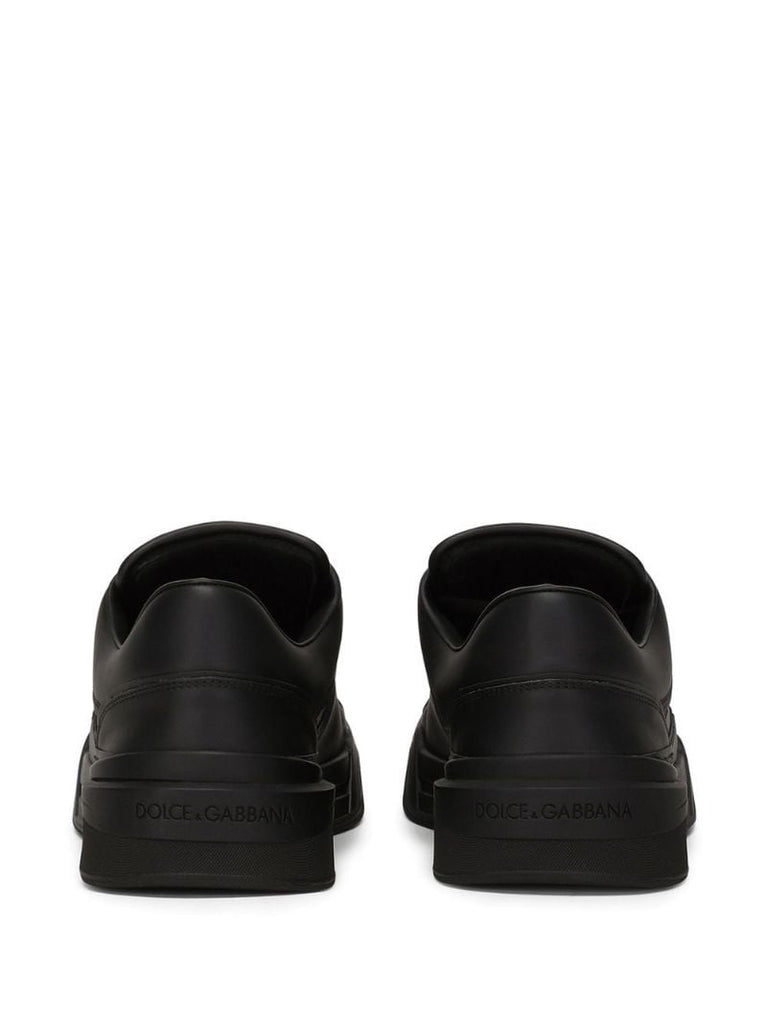 Black Roma Leather Sneakers