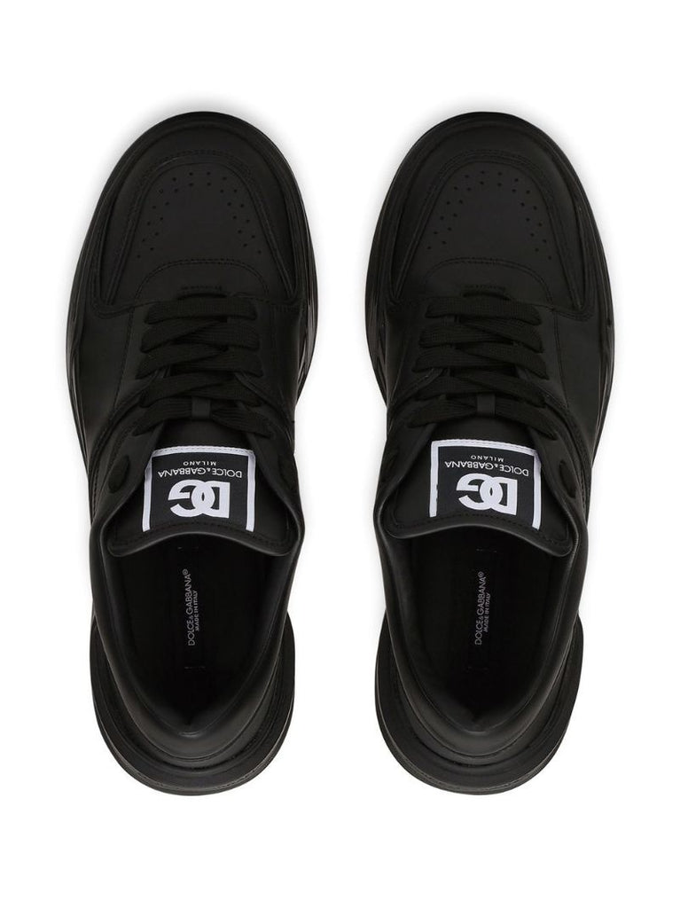 Black Roma Leather Sneakers