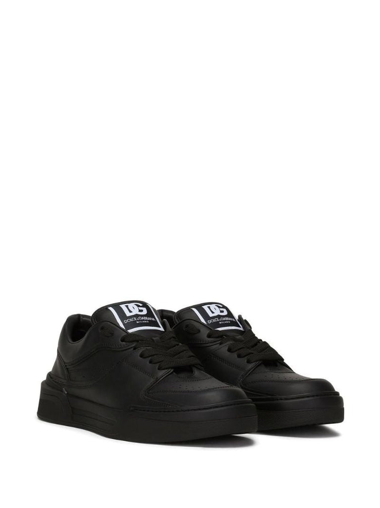 Black Roma Leather Sneakers