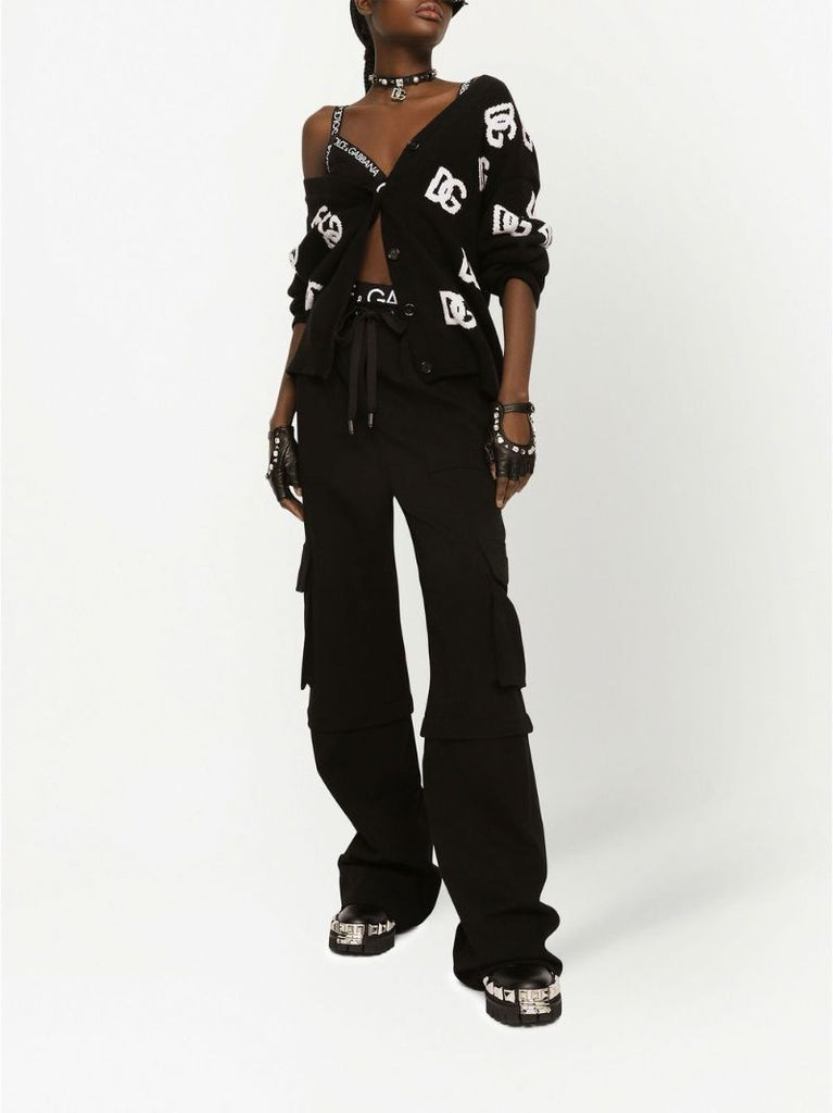 D G V Neck Long Sleeve Button Down Logo