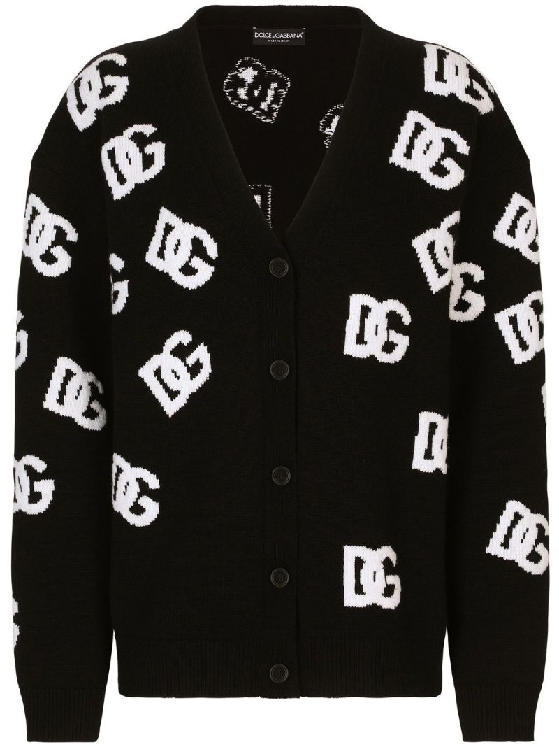 D G V Neck Long Sleeve Button Down Logo