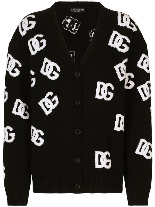 D G V Neck Long Sleeve Button Down Logo