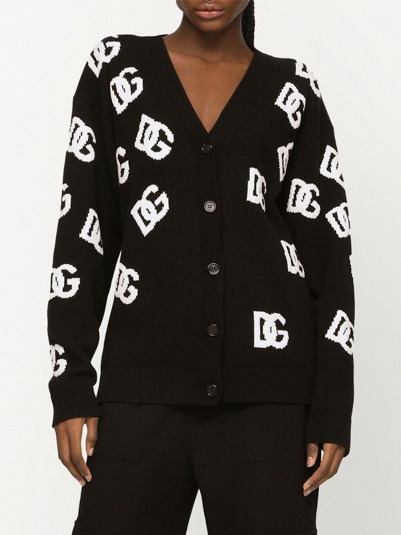 D G V Neck Long Sleeve Button Down Logo