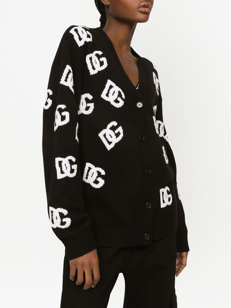 D G V Neck Long Sleeve Button Down Logo