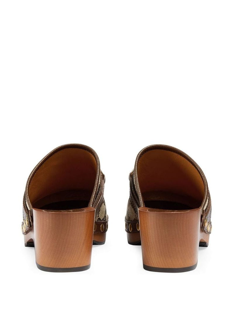 Brown Gg Supreme Horsebit Clogs