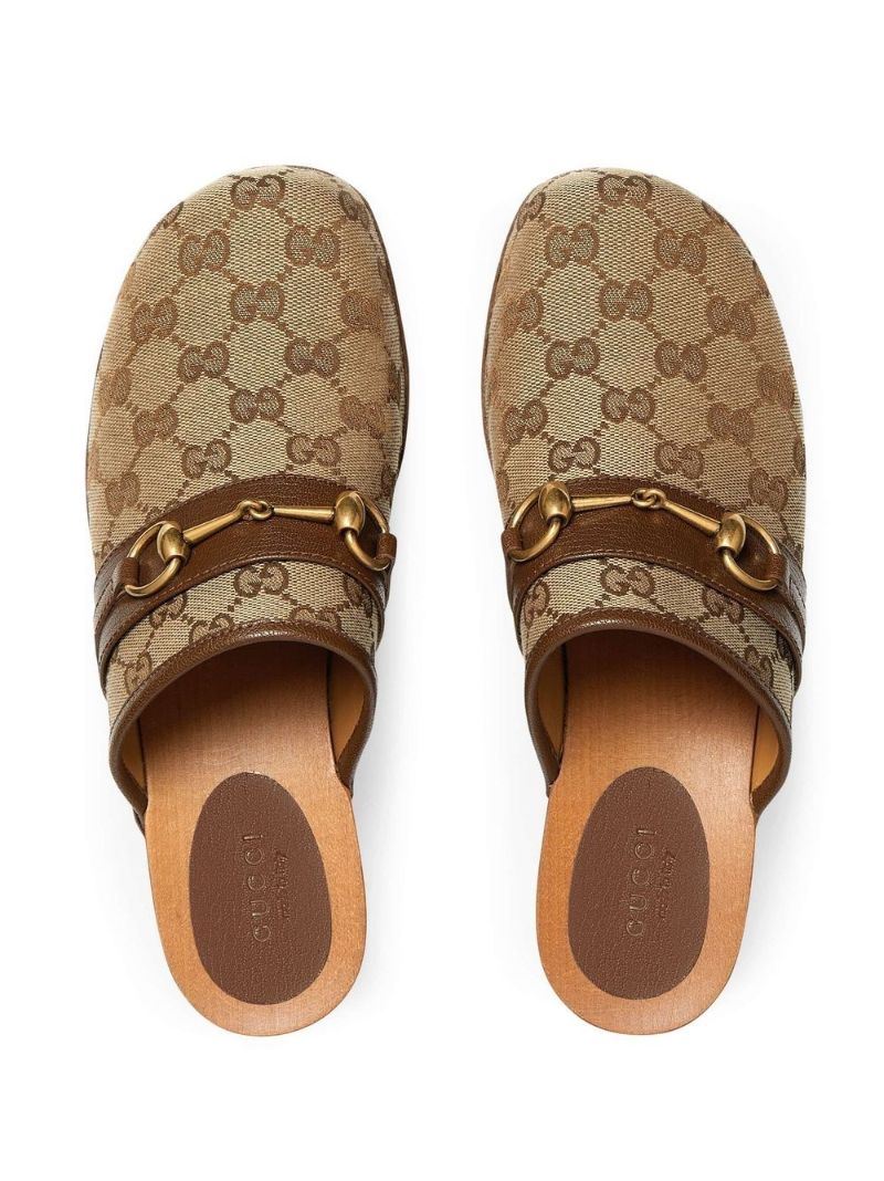 Brown Gg Supreme Horsebit Clogs