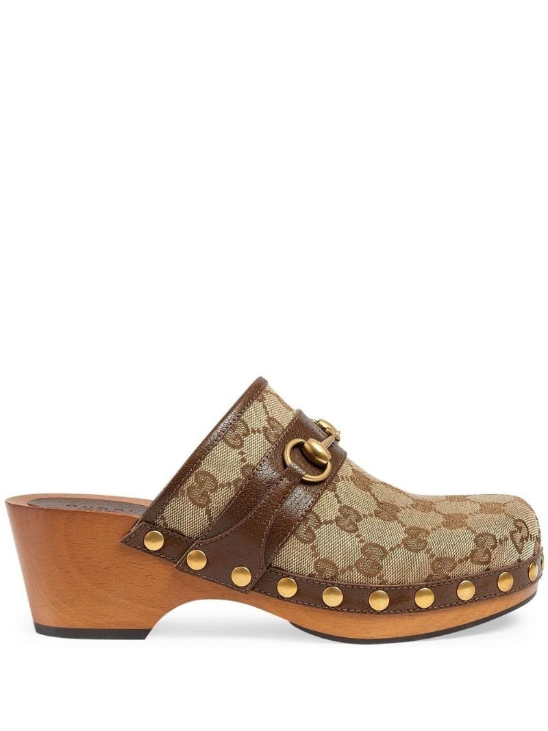 Brown Gg Supreme Horsebit Clogs