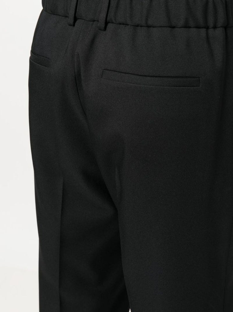 Black Slim-cut Tailored Trousers