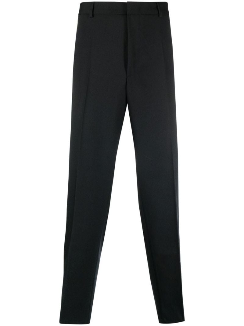 Black Slim-cut Tailored Trousers