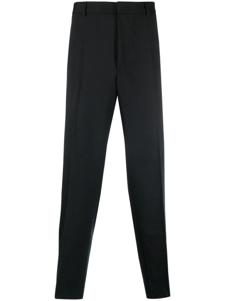 Black Slim-cut Tailored Trousers