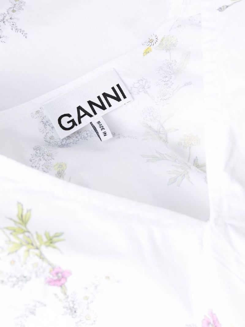 White Embroidered Tiered Mini Dress