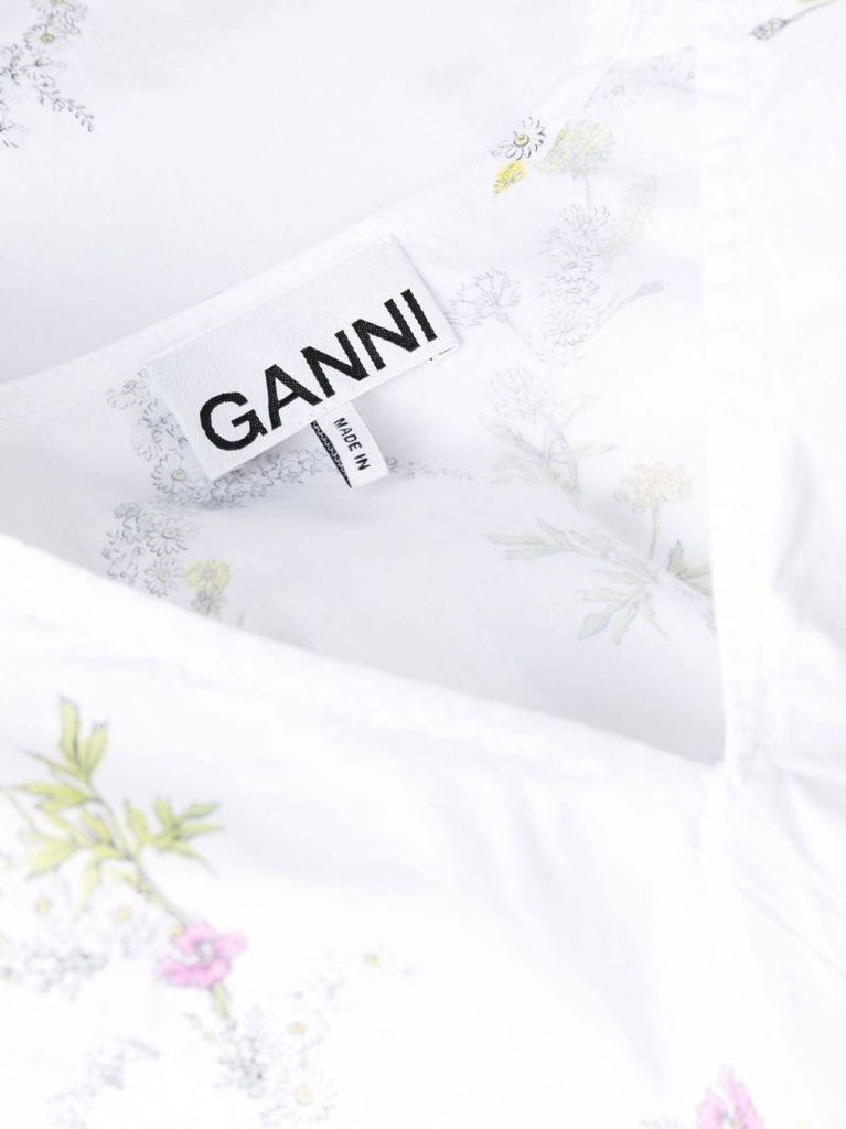 White Embroidered Tiered Mini Dress