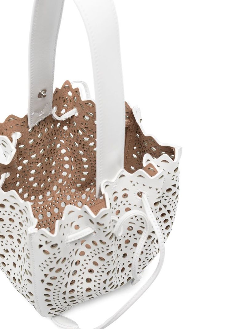 White Rose Marie Leather Bag