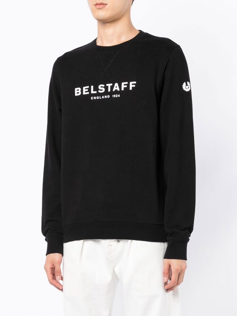 Black 1924 Logo Print Sweatshirt