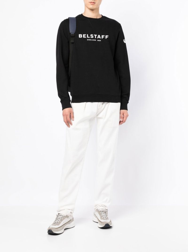 Black 1924 Logo Print Sweatshirt