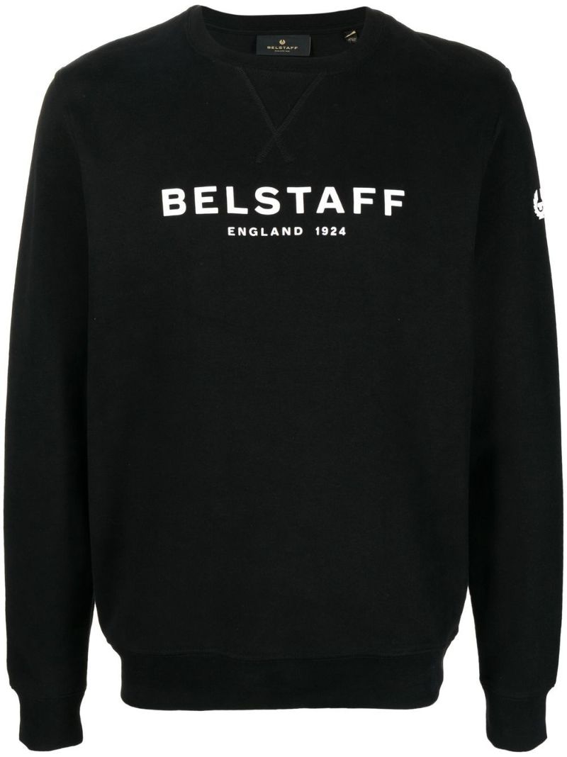 Black 1924 Logo Print Sweatshirt